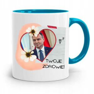 Kubek Błękitny Prezydenta Andrzej Duda Pis Zdrowie