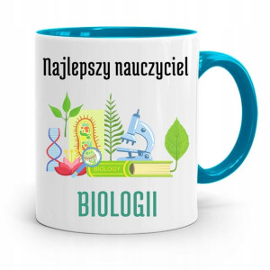 Kubek Błękitny Rezent Dzień Nauczyciela Biologi