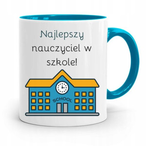 Kubek Błękitny Rezent Na Dzień Nauczyciela