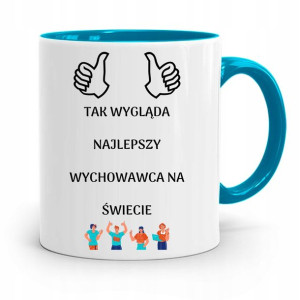 Kubek Błękitny Rezent Na Dzień Nauczyciela