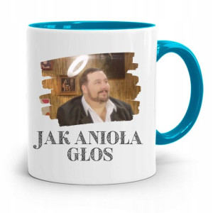 Kubek Błękitny Śmieszny Zabawny Jak Anioła Głos