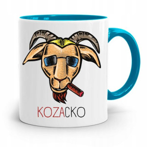 Kubek Błękitny Śmieszny Zabawny Kozacko Prezent