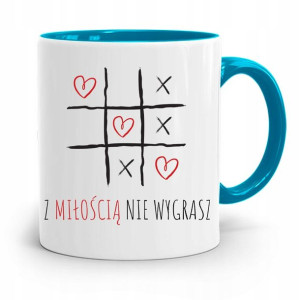 Kubek Błękitny Śmieszny Zabawny Nie Wygrasz Z Love