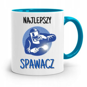 Kubek Błękitny Spawacza Najlepszy Spawacz Prezent