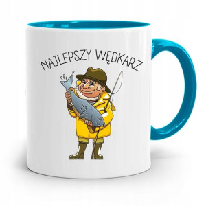 Kubek Błękitny Wędkarza Rybak Najlepszy Wędkarz