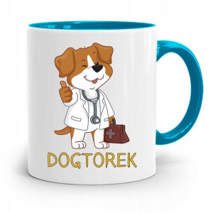 Kubek Błękitny Weterynarza Dogtorek Prezent