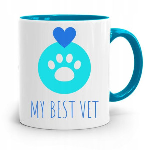 Kubek Błękitny Weterynarza My Best Vet Prezent