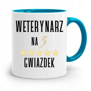 Kubek Błękitny Weterynarza Na Pięć Gwiazdek