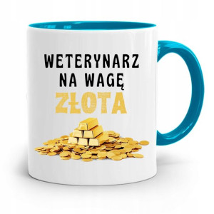 Kubek Błękitny Weterynarza Na Wagę Złota Prezent