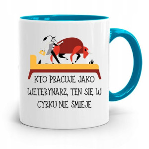 Kubek Błękitny Weterynarza W Cyrku Się Nie Śmieje