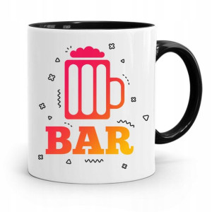 Kubek Czarny Barmana Barman Bar Prezent