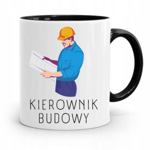 Kubek Czarny Budowlańca Majstra Fachowca Prezent