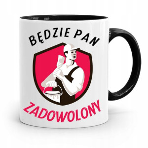 Kubek Czarny Budowlańca Majstra Fachowca Prezent