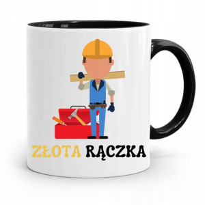 Kubek Czarny Budowlańca Majstra Fachowca Prezent
