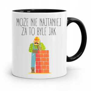 Kubek Czarny Budowlańca Majstra Fachowca Prezent