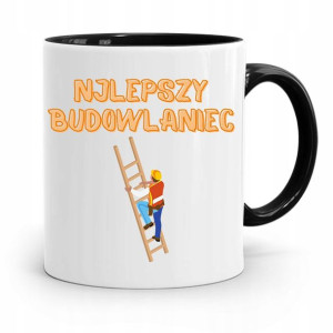Kubek Czarny Budowlańca Majstra Fachowca Prezent