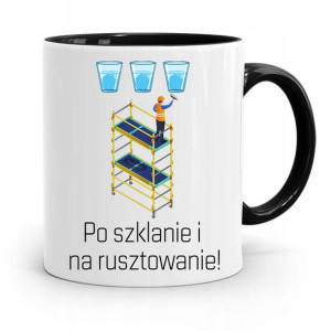 Kubek Czarny Budowlańca Majstra Fachowca Prezent