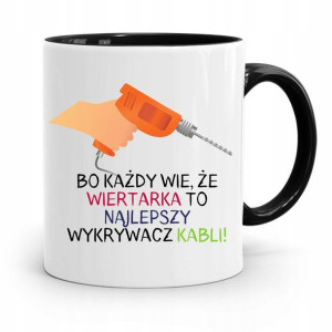 Kubek Czarny Budowlańca Majstra Fachowca Prezent
