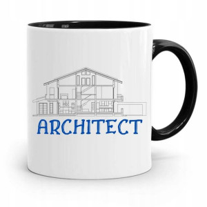 Kubek Czarny Dla Architekta Projektanta Arcitect