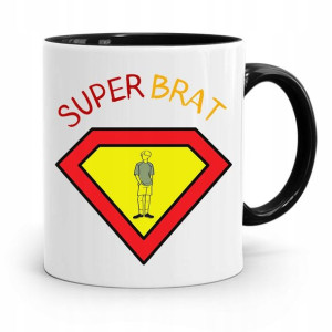 Kubek Czarny Dla Brata Braciszka Super Brat