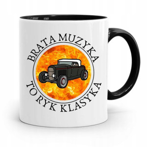 Kubek Czarny Dla Brata Muzyka To Ryk Klasyka