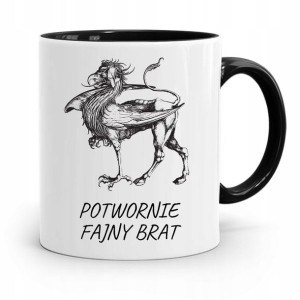 Kubek Czarny Dla Brata Potwornie Fajny Brat
