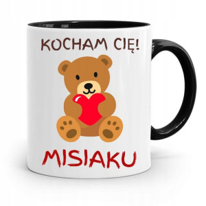 Kubek Czarny Dla Chłopaka Kocham Cie Misiaku