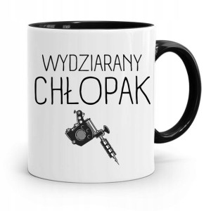 Kubek Czarny Dla Chłopaka Wydziarany Chłopak