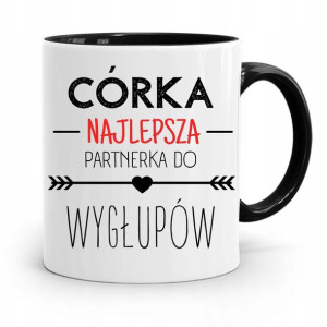 Kubek Czarny Dla Córki Partnerka Do Wygłupów