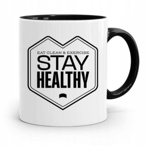 Kubek Czarny Dla Doktora Lekarza Stay Health