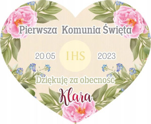 Podziękowanie Komunia Na Komunię Dla Gości Magnes