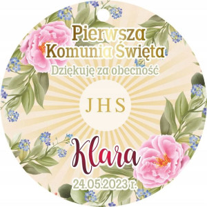 Podziękowanie Komunia Na Komunię Dla Gości Magnes