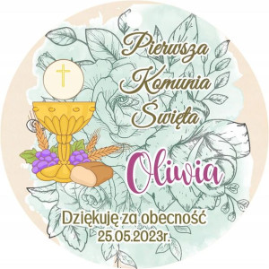 Podziękowanie Komunia Na Komunię Dla Gości Magnes