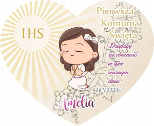 Podziękowanie Komunia Na Komunię Dla Gości Magnes