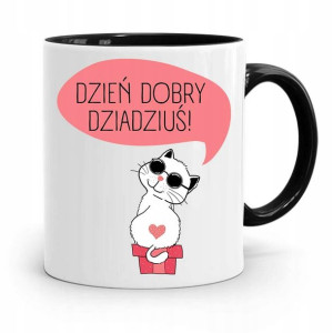 Kubek Czarny Dla Dziadka Dzień Dobry Dziadziuś!