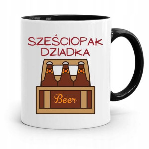 Kubek Czarny Dla Dziadka Sześciopak Dziadka