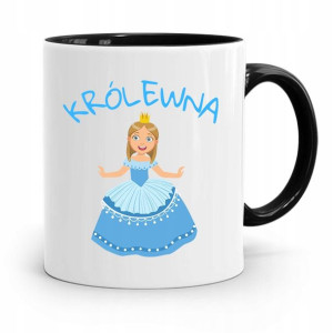 Kubek Czarny Dla Dzieci Córki Mała Królewna +imię