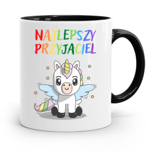 Kubek Czarny Dla Dzieci Najlepszy Przyjaciel +imię