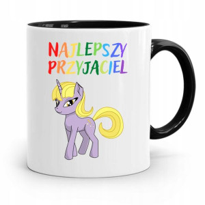 Kubek Czarny Dla Dzieci Najlepszy Przyjaciel +imię