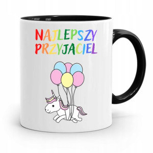 Kubek Czarny Dla Dzieci Najlepszy Przyjaciel +imię