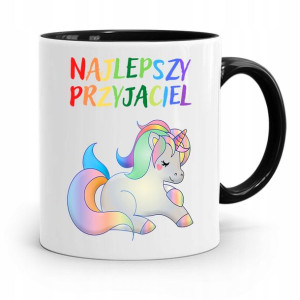 Kubek Czarny Dla Dzieci Najlepszy Przyjaciel +imię