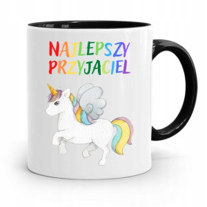 Kubek Czarny Dla Dzieci Najlepszy Przyjaciel +imię