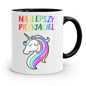 Kubek Czarny Dla Dzieci Najlepszy Przyjaciel +imię
