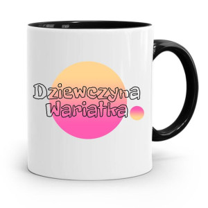 Kubek Czarny Dla Dziewczyny Dziewczyna Wariatka