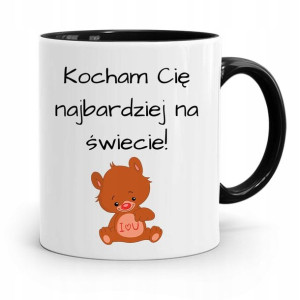 Kubek Czarny Dla Dziewczyny Kocham Cię Najbardziej
