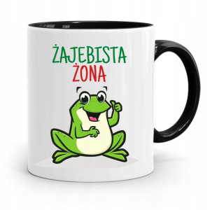 Kubek Czarny Dla Dziewczyny Żajebista Żona