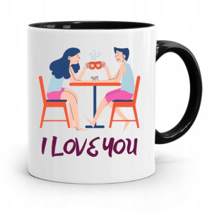 Kubek Czarny Dla Dziewczyny Żony I Love You