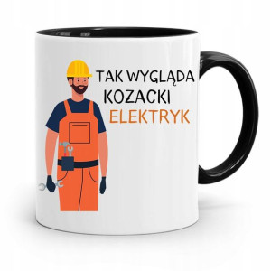 Kubek Czarny Dla Elektryka Kozacki Elektryk