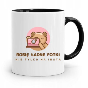 Kubek Czarny Dla Fotografa Robie Ładne Fotki
