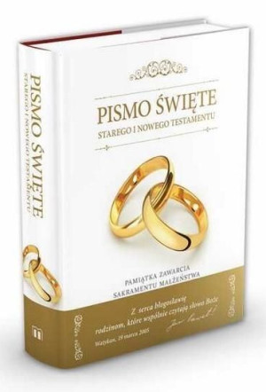 Biblia Domowa Pamiątka Sakramentu Małżeństwa